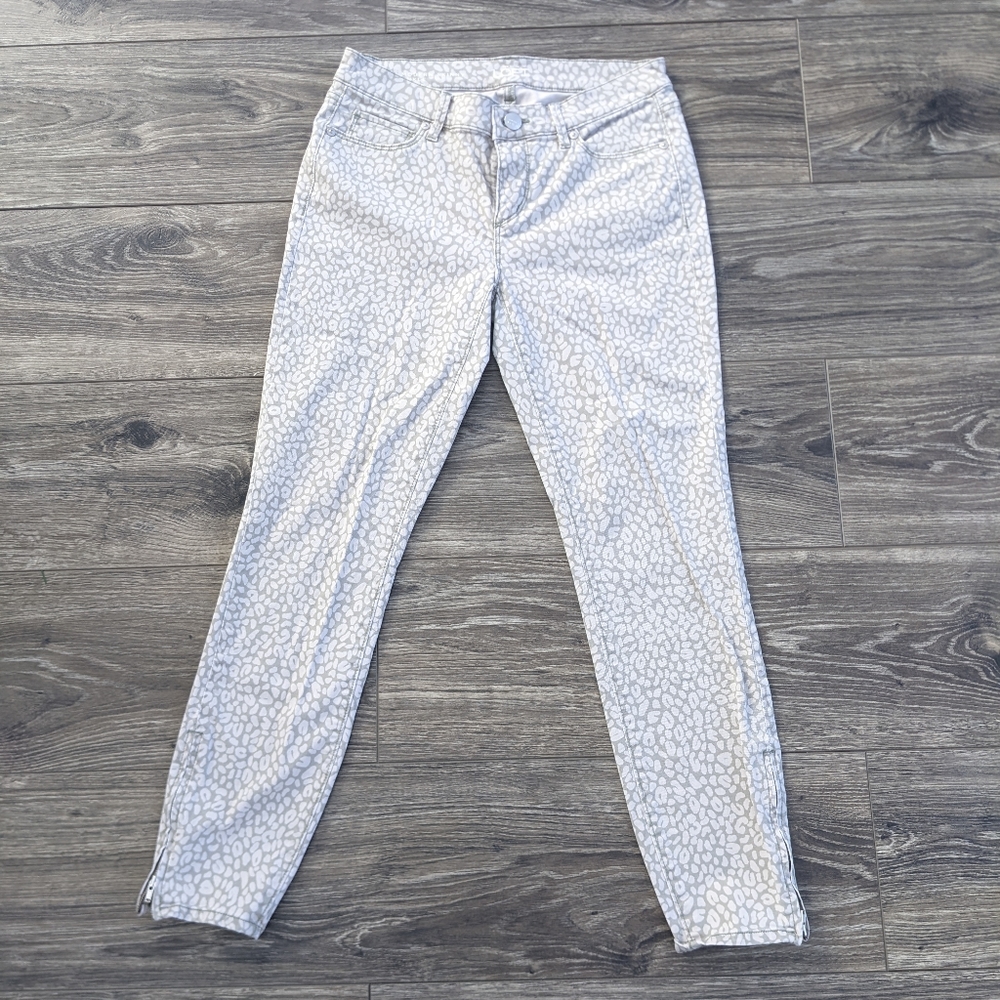 Loft Ankle Animal Print Pants
